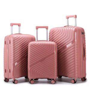 set de valises rigides 4 pièces – roues 360°