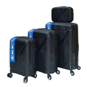 set de valises rigides 4 pièces – roues 360°