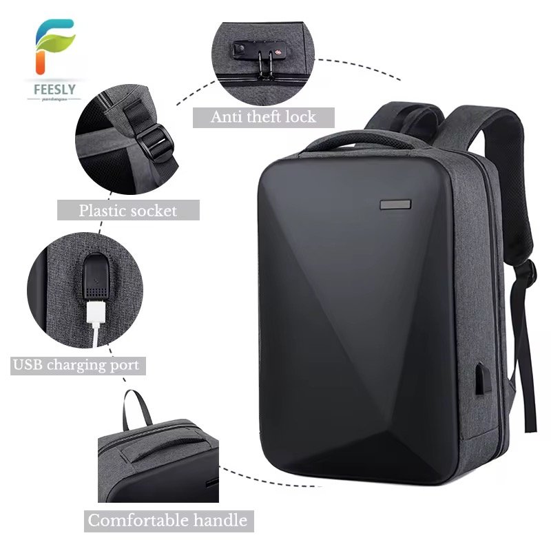 sac à dos antivol rigide premium avec port usb – compartiment pc 15.6" sac à dos antivol rigide premium avec port usb – compartiment pc 15.6"